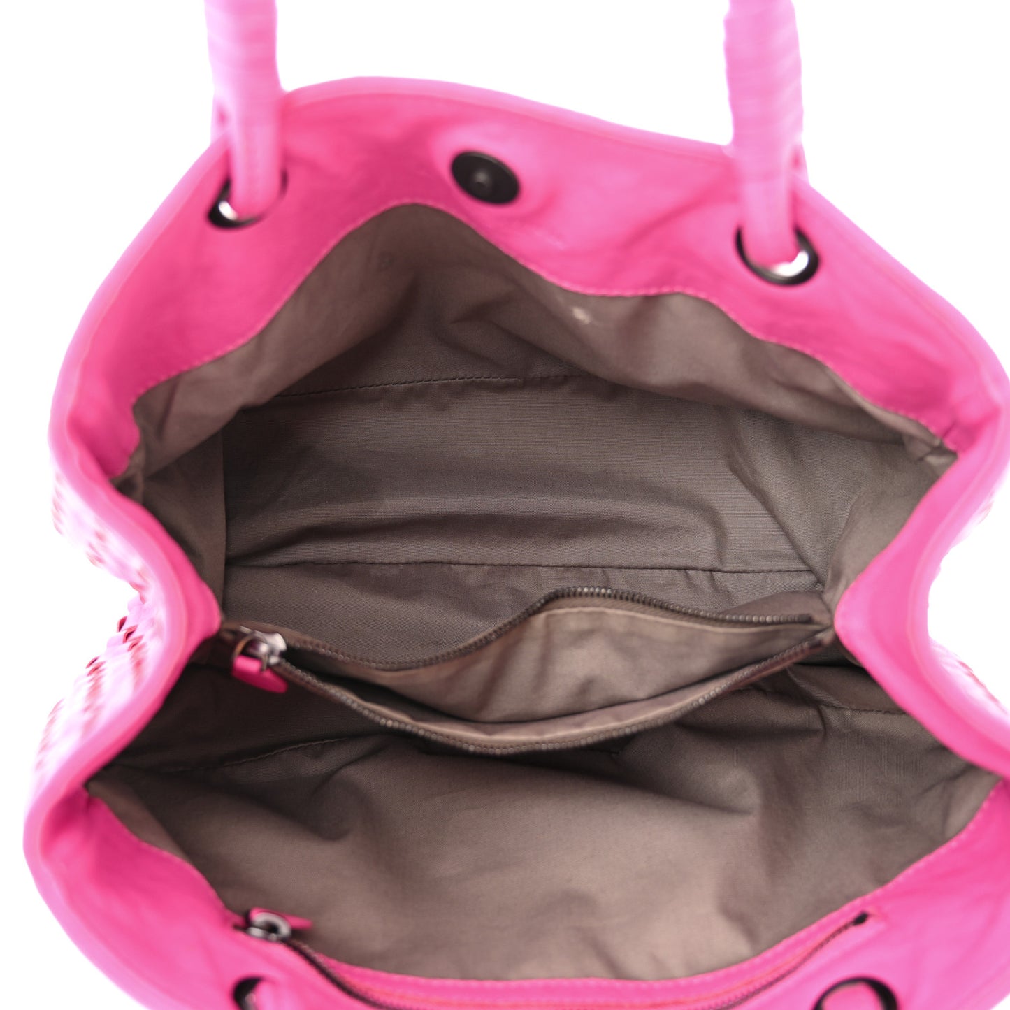 Nappa Intrecciato Small Tote Pink