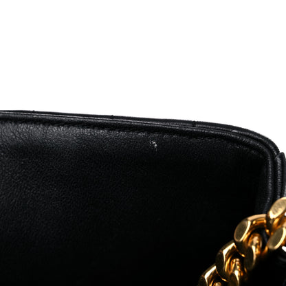 Saint Laurent Lambskin Matelasse Monogram Large Vicky Chain Bag Black 11 of 16