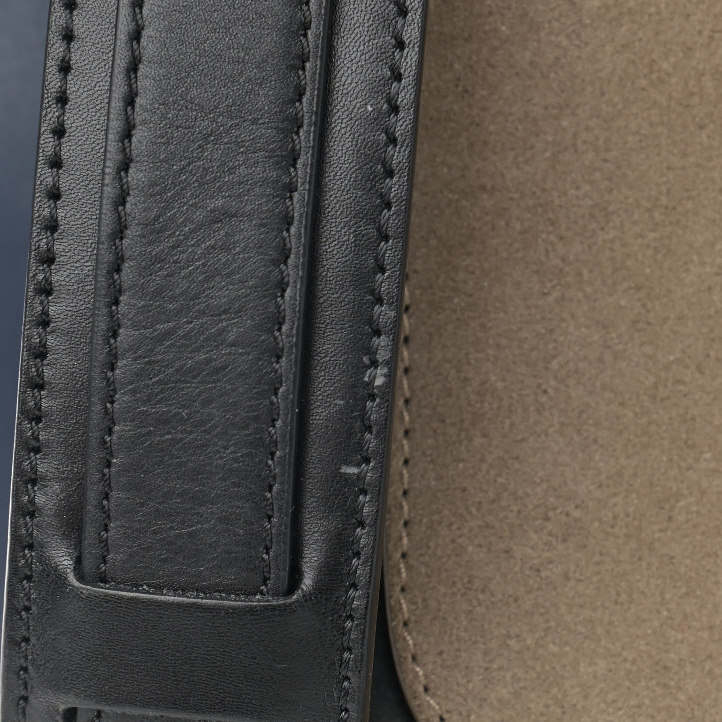 Calfskin Suede Medium Tri-Color Trapeze Grey