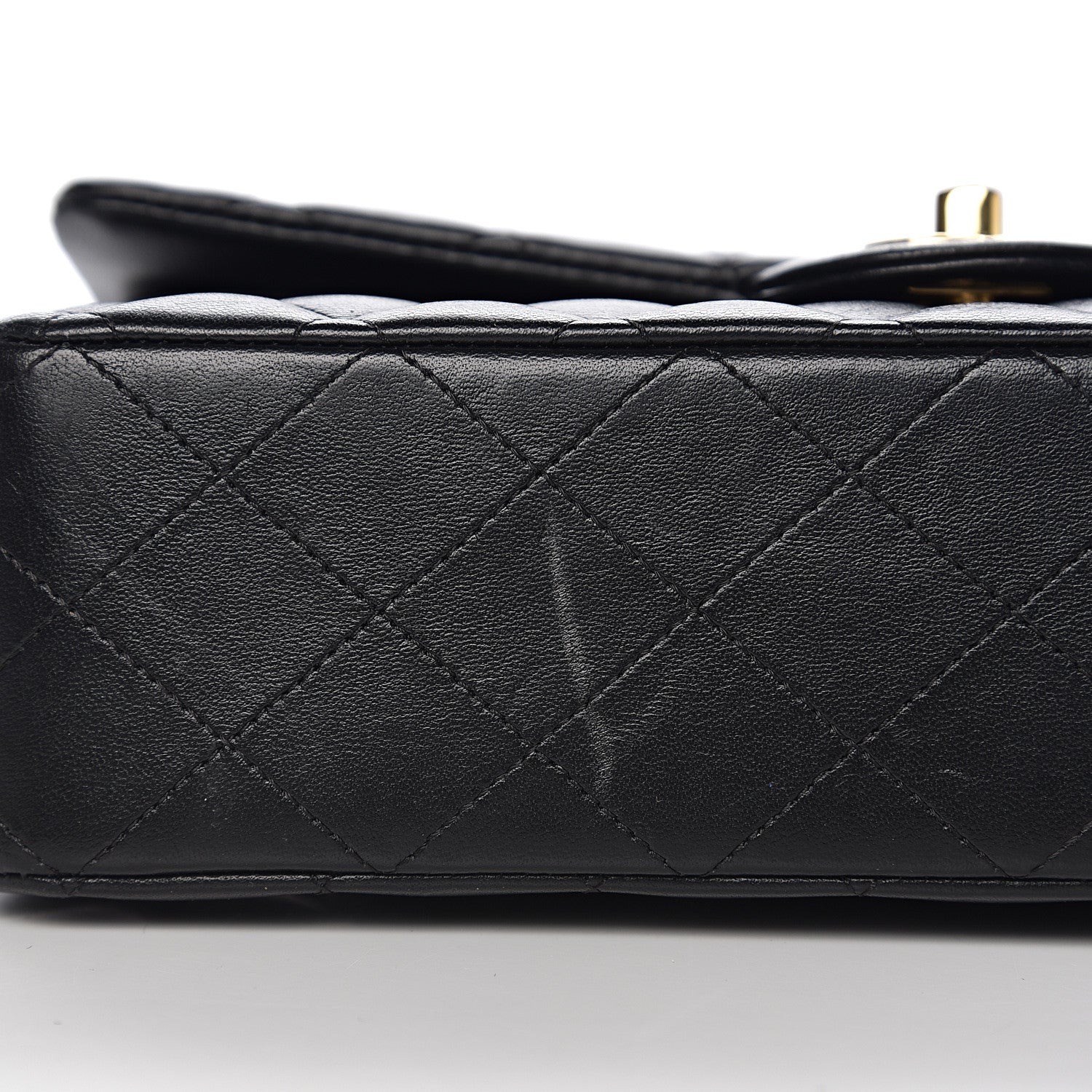 Chanel Lambskin Quilted Medium Double Flap Black 13 of 14
