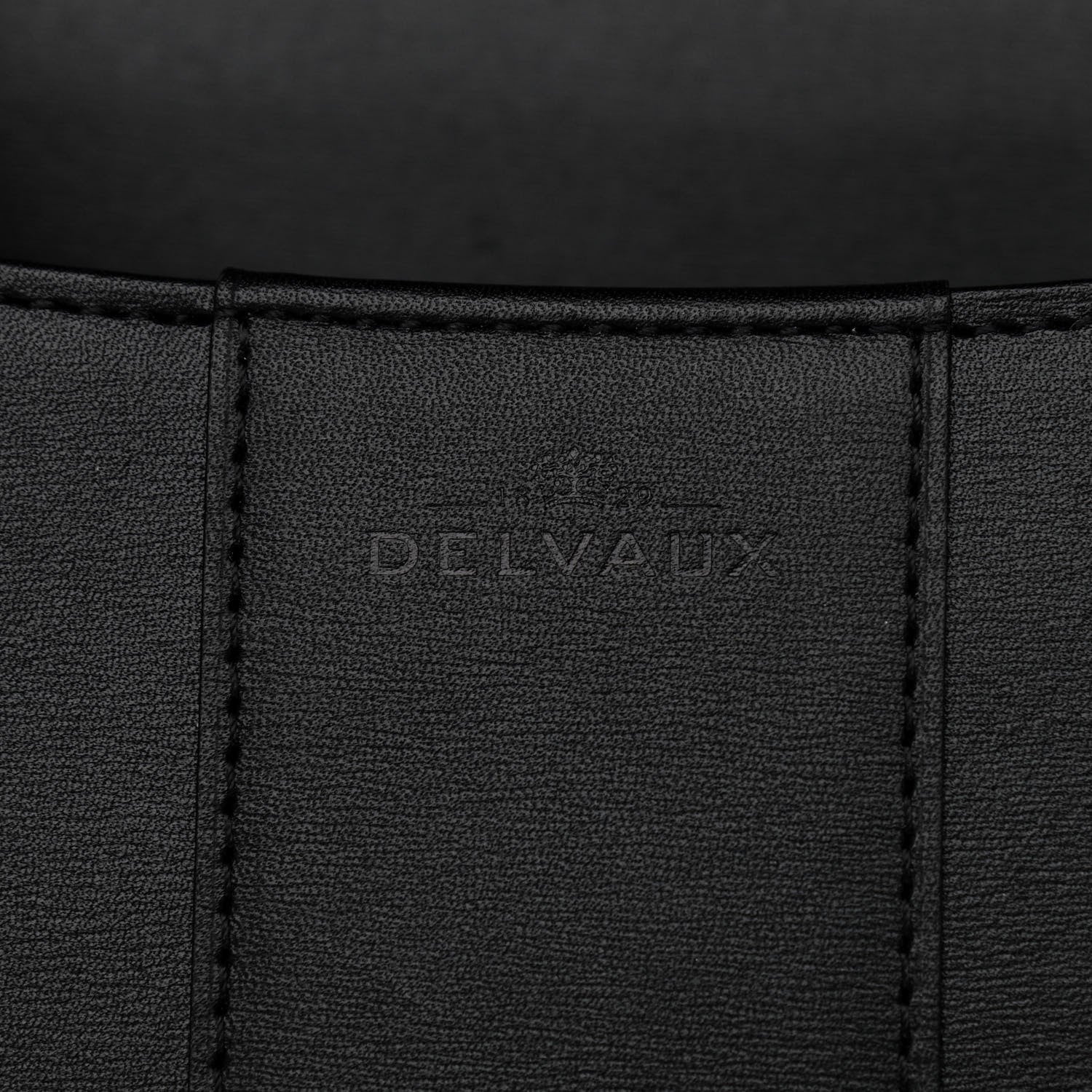 Delvaux Calfskin MM L'Humour Brillant Satchel Black 7 of 10