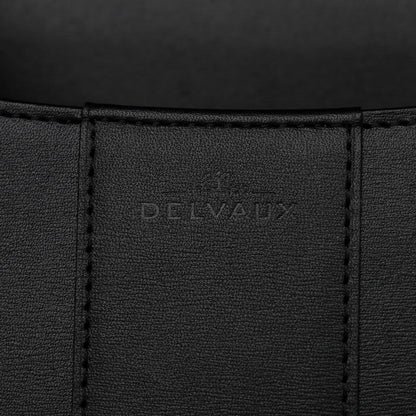 Delvaux Calfskin MM L'Humour Brillant Satchel Black 7 of 10