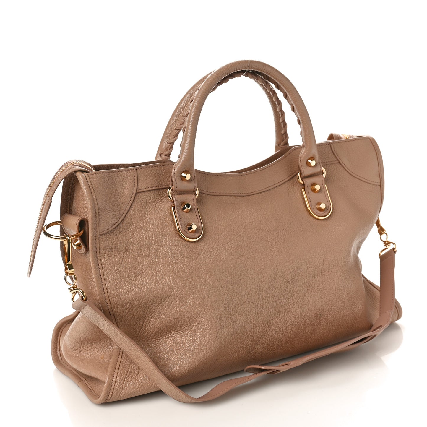 Chevre Gold Metallic Edge Hardware City Rose Des Sables