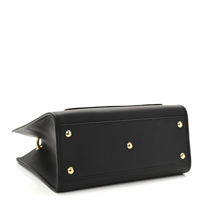 Fendi Vitello Century F is Fendi FF 1974 Embossed Small Runaway Satchel Black Maya 4 of 12