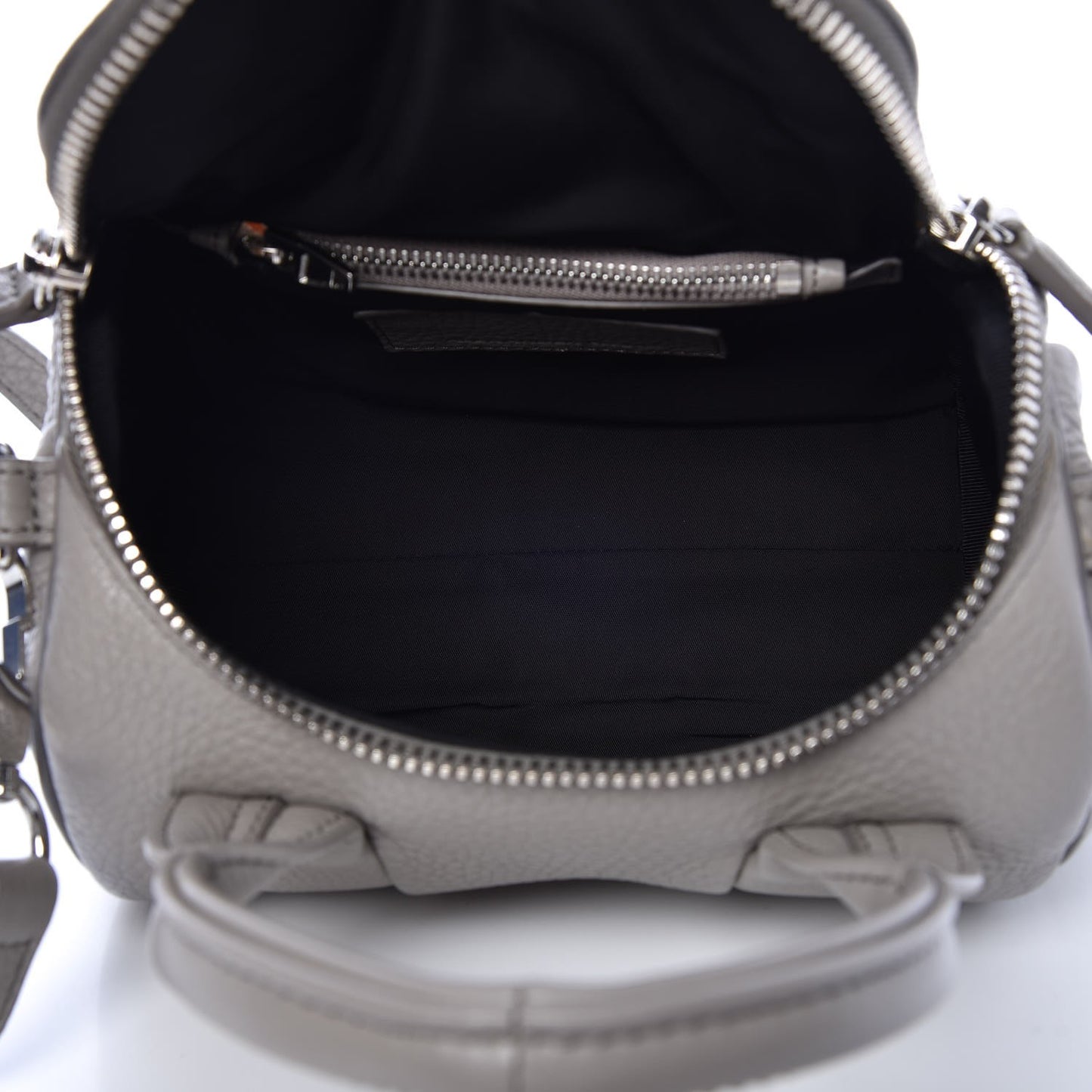 Pebbled Lambskin Mini Rockie Gray Rhodium Hardware