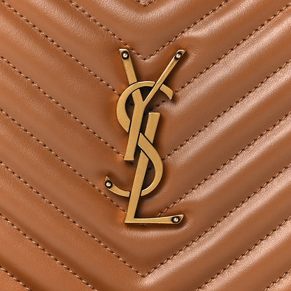 Saint Laurent Calfskin Matelasse Monogram Lou Camera Bag Cinnamon 8 of 11