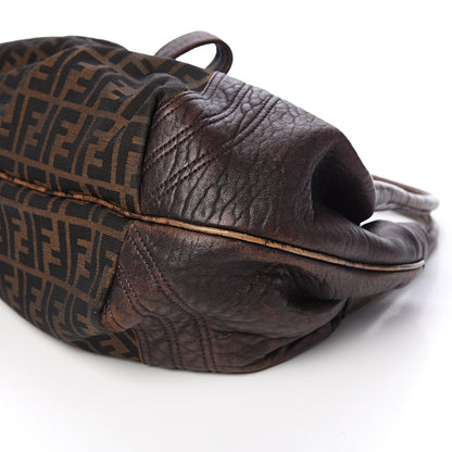 Fendi Zucca Nappa Nuvolata Vitello Tortuga Spy Tobacco Moro 8 of 9