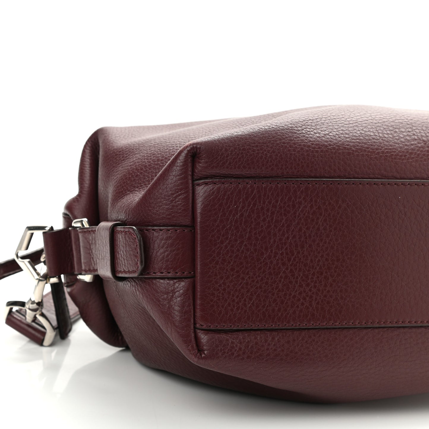 Waxy Grained Calfskin Medium Nightingale Oxblood