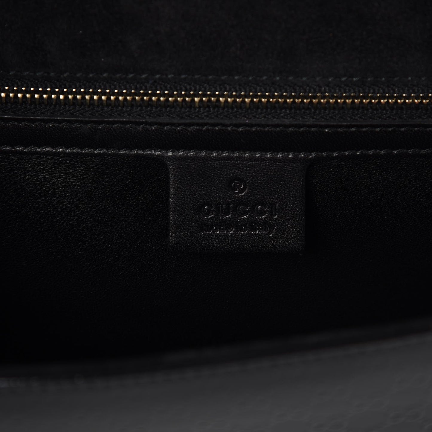 Patent Microguccissima Medium Broadway Clutch Black