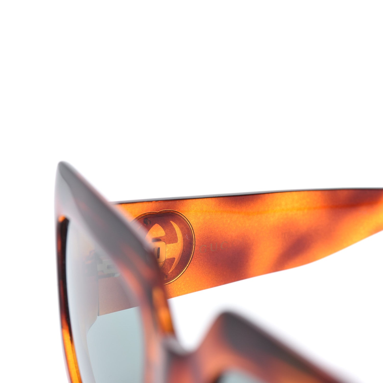 Gucci Acetate Square Frame Sunglasses GG 0053S Havana 6 of 6