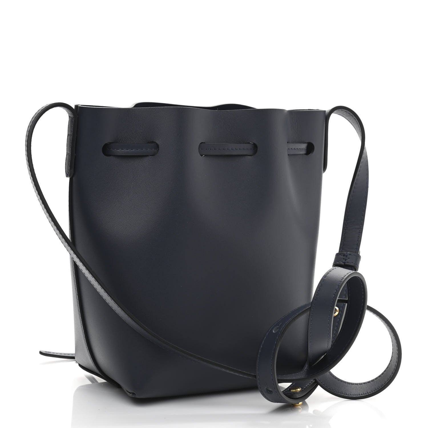 Mansur Gavriel Calfskin Mini Bucket Bag Blu 3 of 9