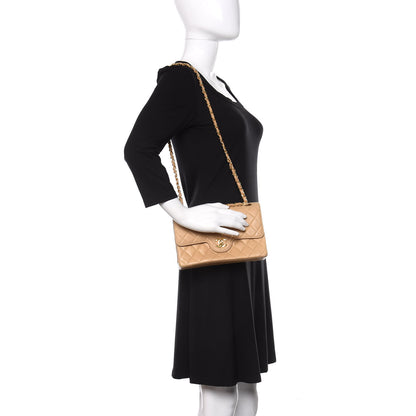 Chanel Lambskin Quilted Small Double Flap Beige 3 of 14