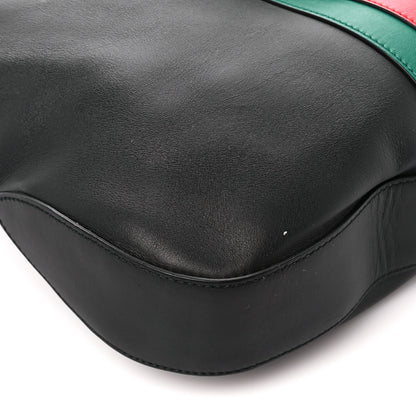 Gucci Calfskin Web Stripe Medium Dionysus Hobo Black 10 of 11
