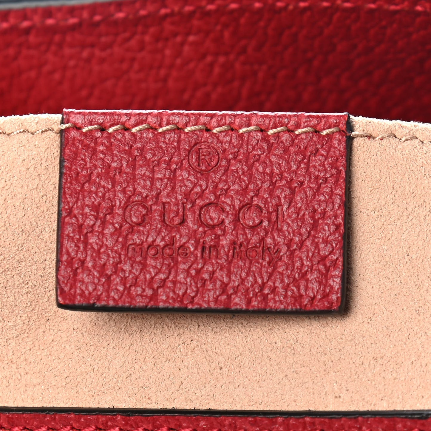 GG Supreme Monogram Flora Small Padlock Tote Red