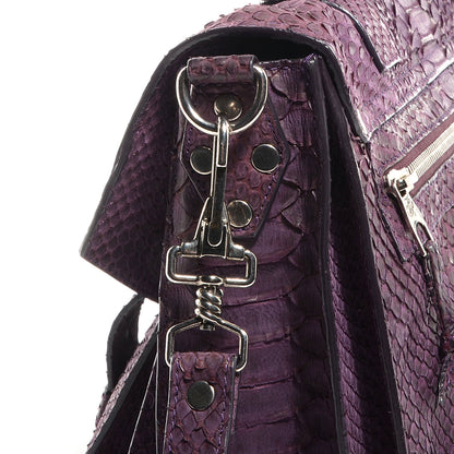 Proenza Schouler Python Medium PS1 Satchel Purple 5 of 15