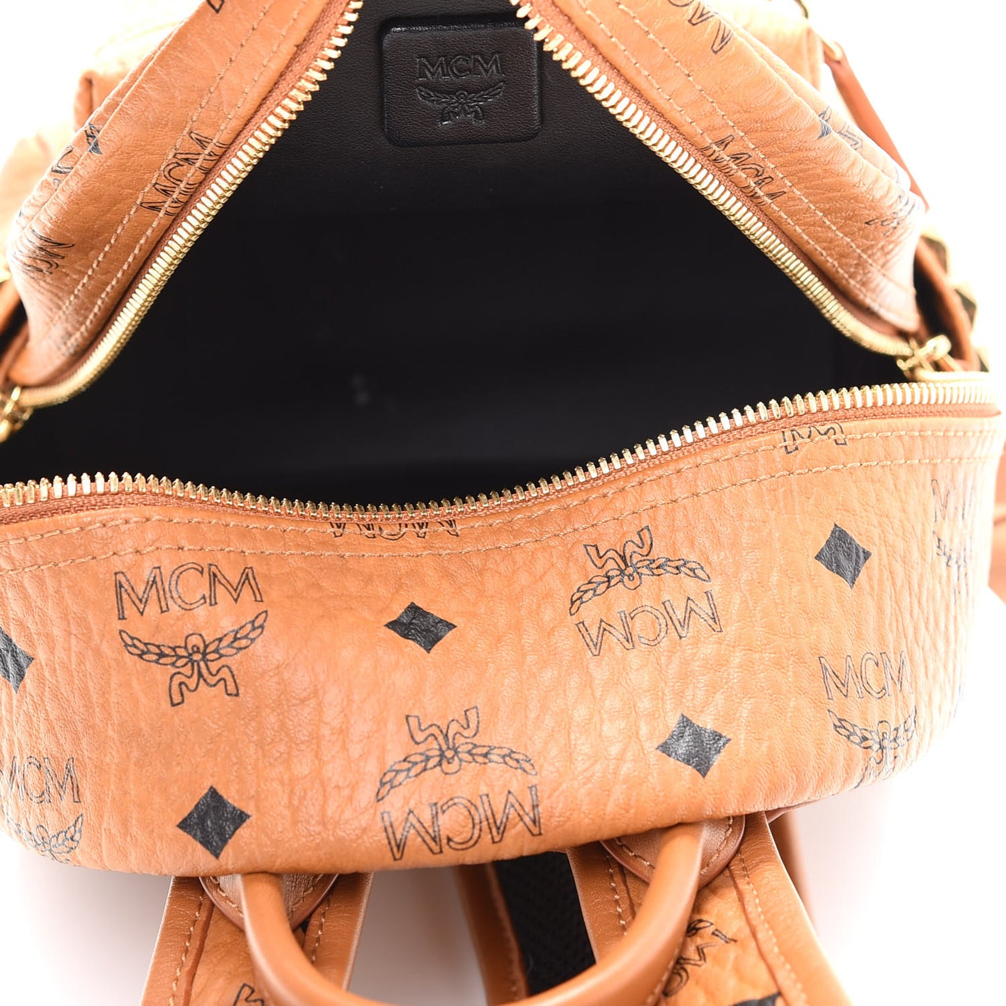 Visetos Side Stud Mini Stark Backpack Cognac