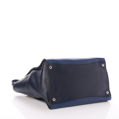 Prada City Calf Bi-Color Twin Pocket Tote Bleuette Baltico 5 of 8