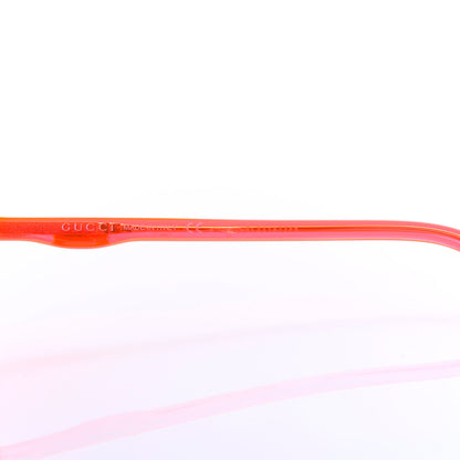 Gucci Acetate GG Sunglasses GG0257S Neon Orange 7 of 8
