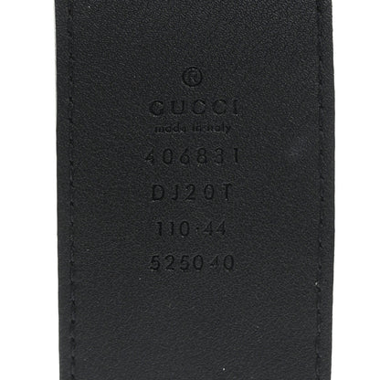 Gucci Textured Dollar Calfskin Double G 40mm Belt 110 44 Black 3 of 6