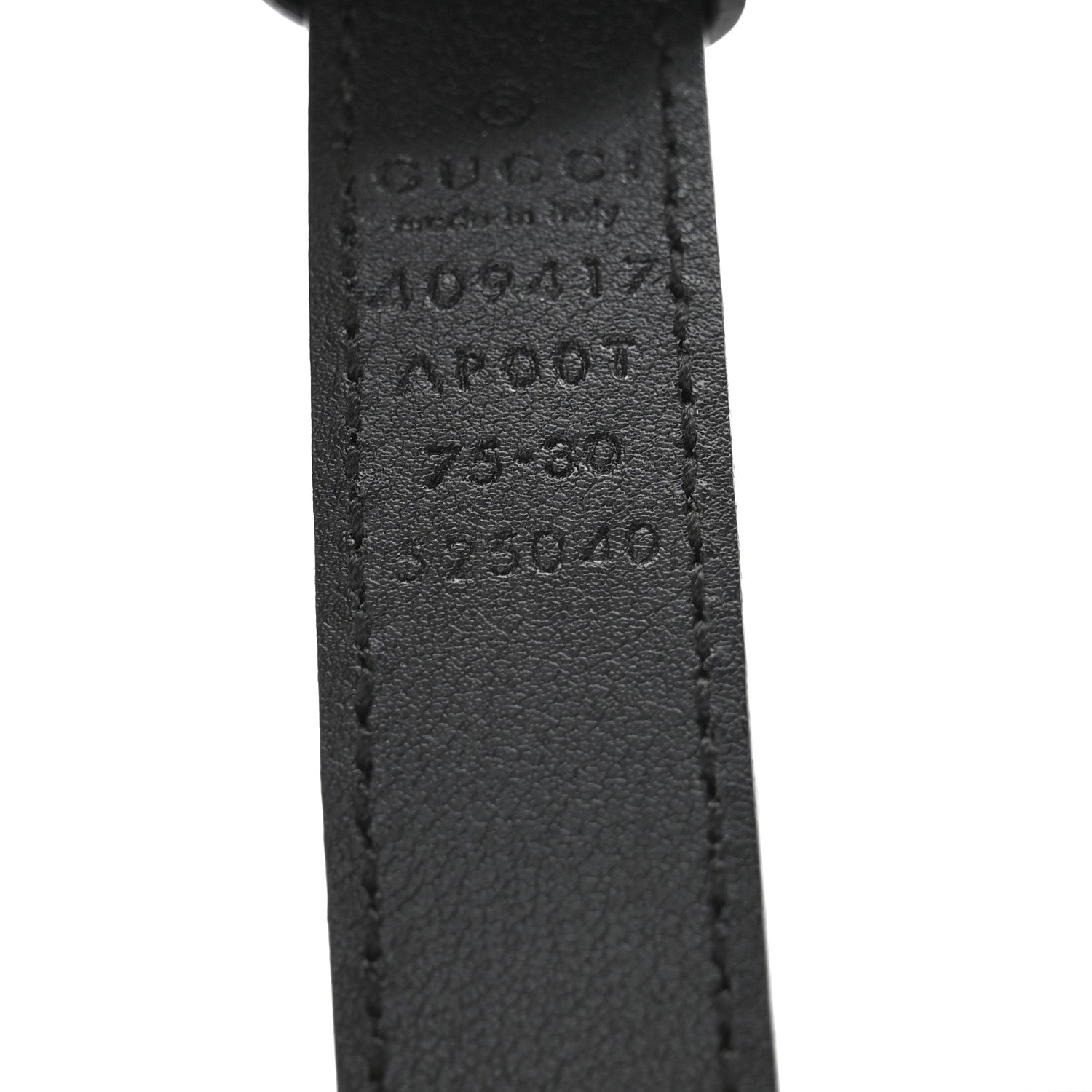 Gucci Calfskin Double G 20mm Belt 75 30 Black 5 of 8