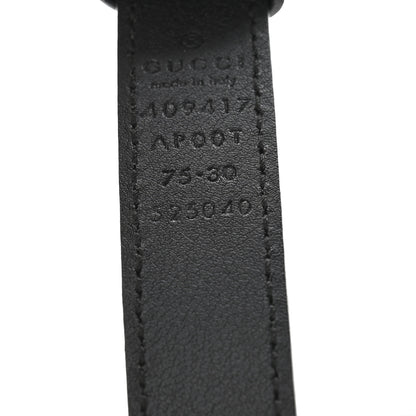 Gucci Calfskin Double G 20mm Belt 75 30 Black 5 of 8