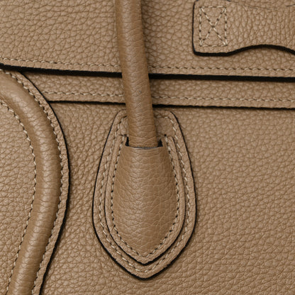 Celine Drummed Calfskin Nano Luggage Dune 11 of 15