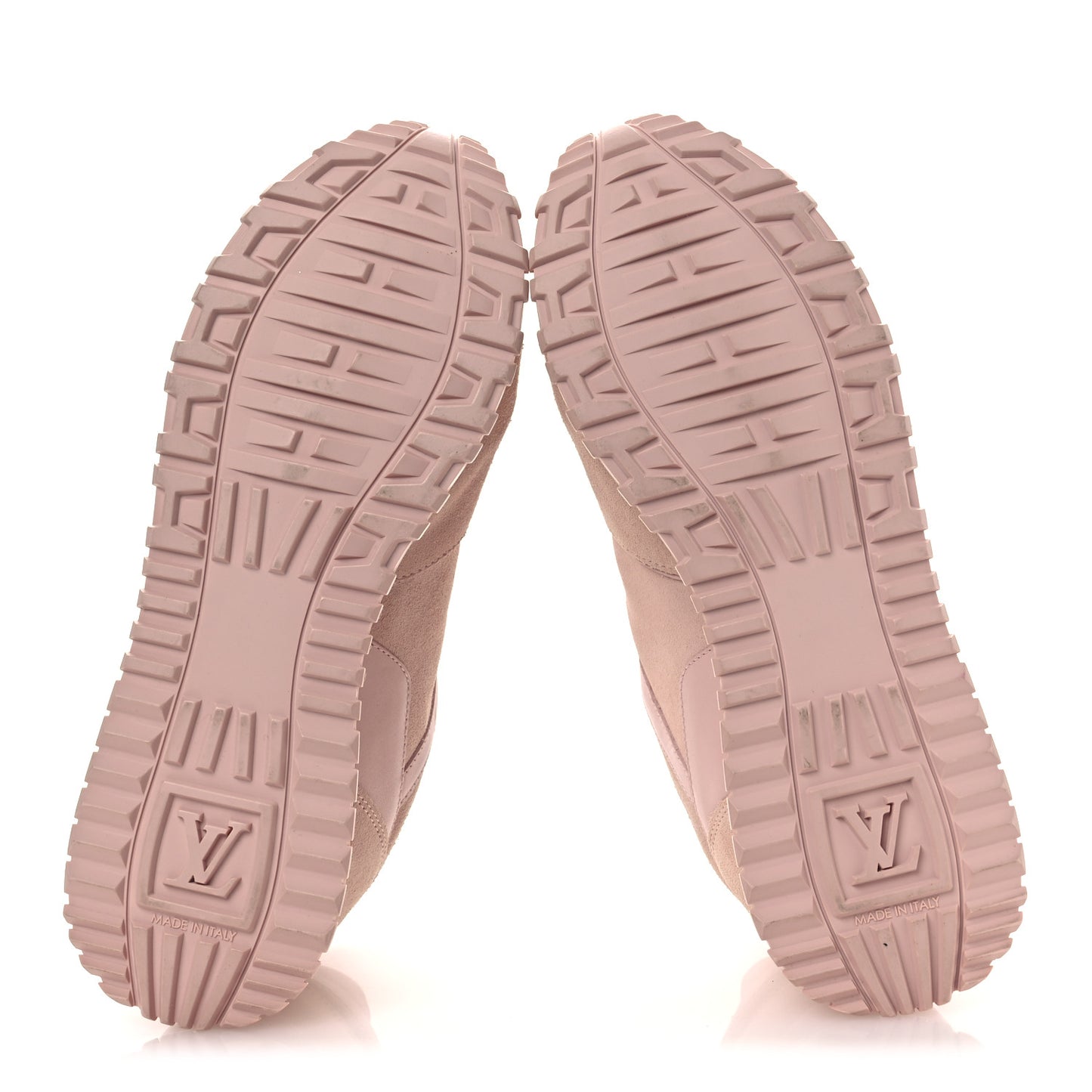Suede Calfskin Run Away Sneakers 37.5 Pink