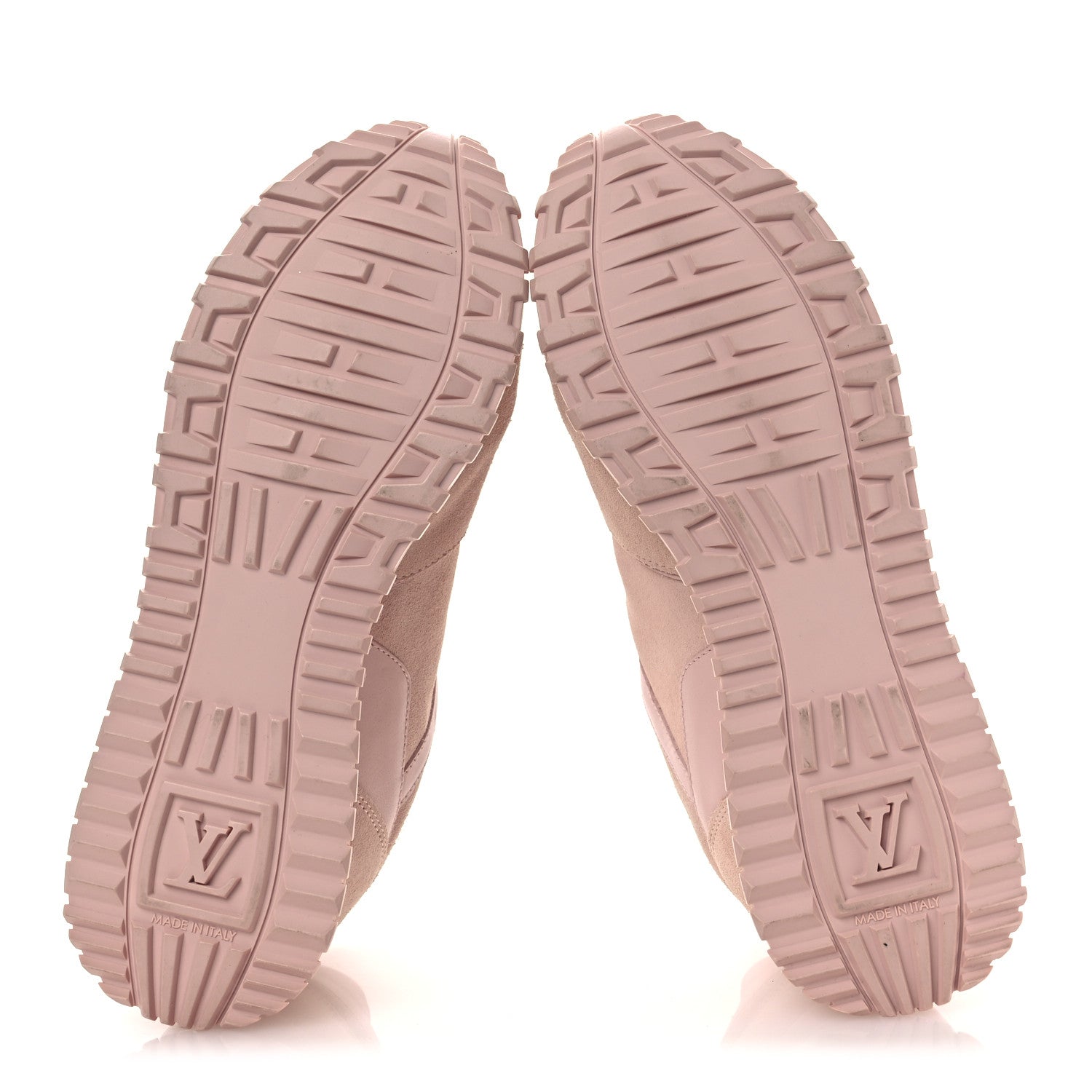 Louis Vuitton Suede Calfskin Run Away Sneakers 37.5 Pink 7 of 14