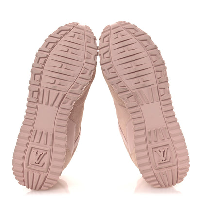 Louis Vuitton Suede Calfskin Run Away Sneakers 37.5 Pink 7 of 14