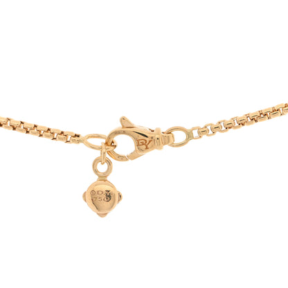 David Yurman 18K Yellow Gold 1.7mm Box Chain Necklace 18" 4 of 4