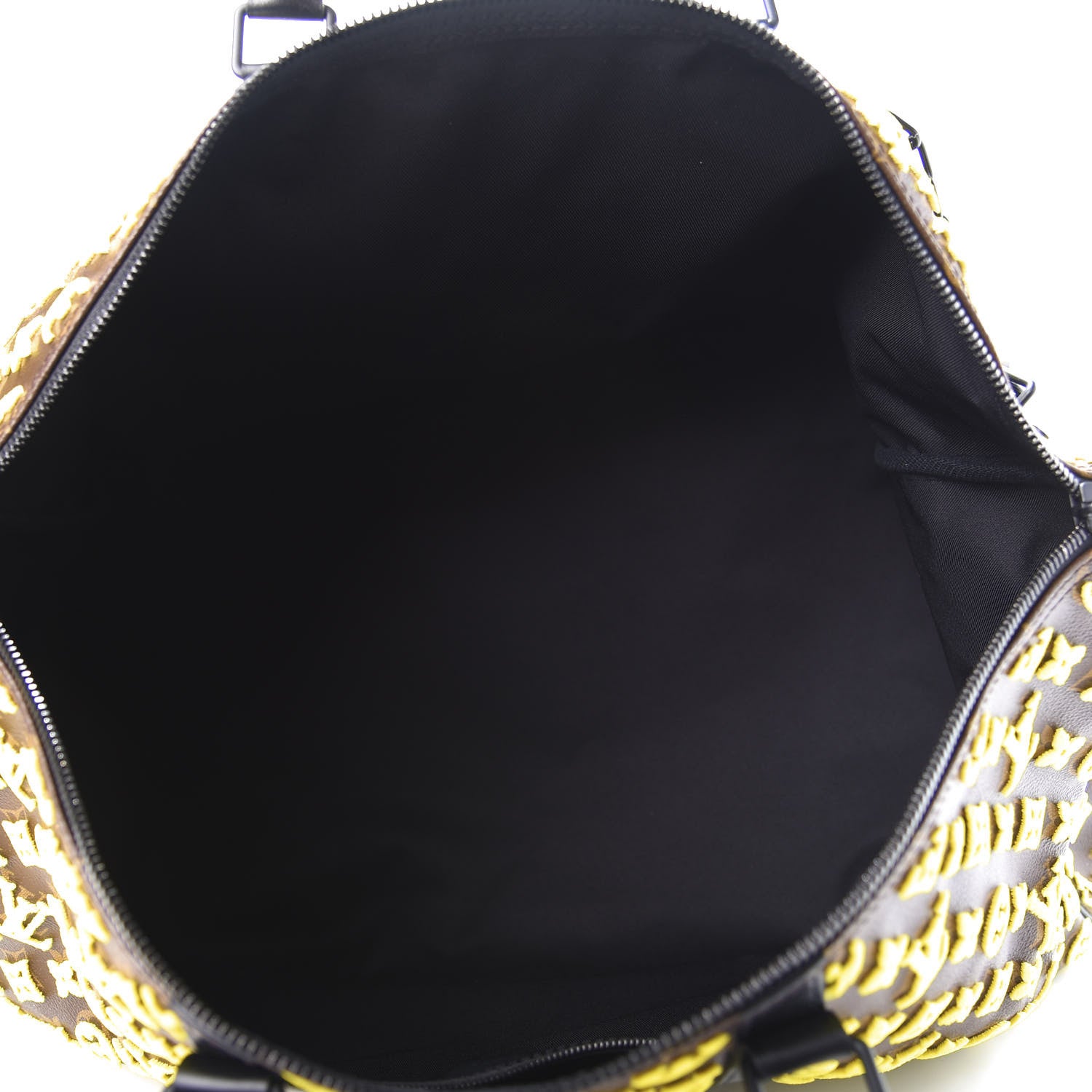 Louis Vuitton Monogram Tuffetage Keepall Triangle Bandouliere 50 Jaune 4 of 12