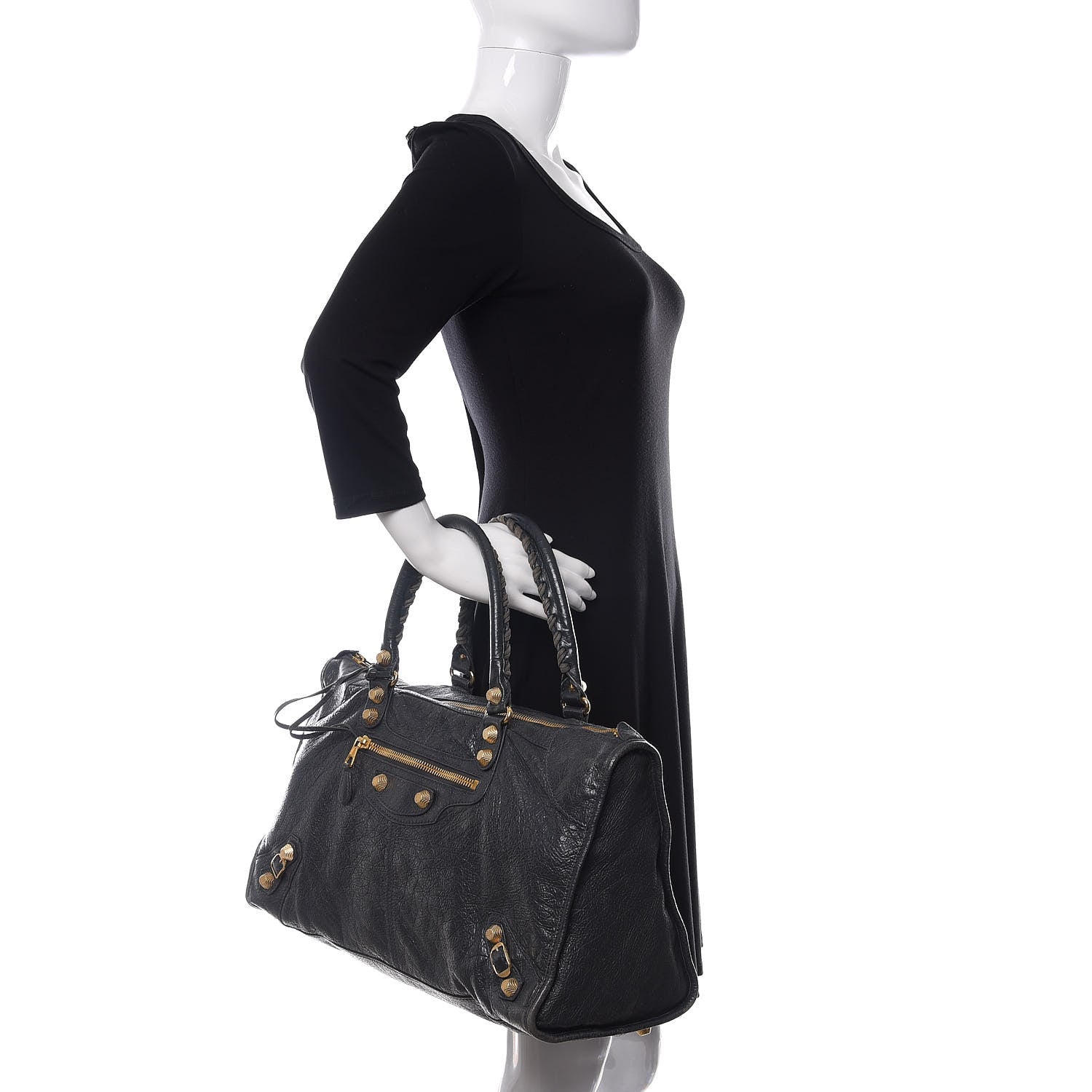 Balenciaga Agneau Giant 12 Gold Hardware Work Anthracite 2 of 23