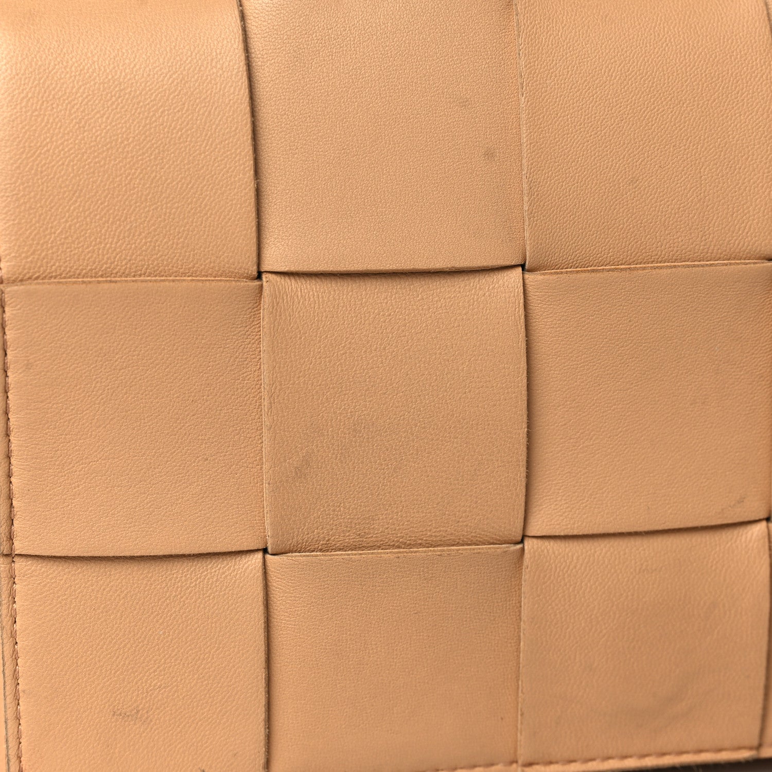 Bottega Veneta Lambskin Maxi Intrecciato Cassette Crossbody Bag Almond 10 of 15
