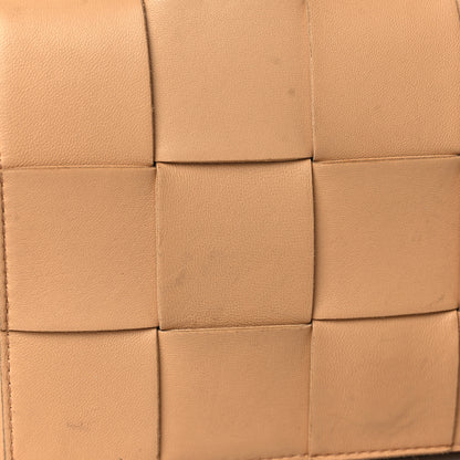 Bottega Veneta Lambskin Maxi Intrecciato Cassette Crossbody Bag Almond 10 of 15
