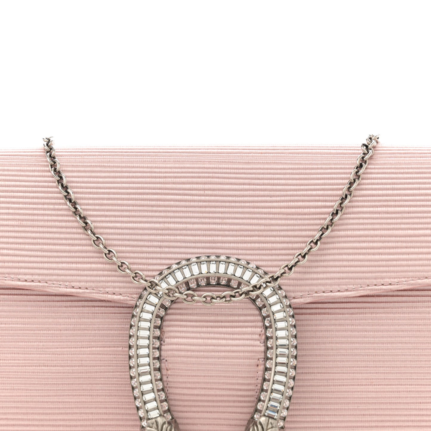 Grosgrain Satin Small Dionysus Shoulder Bag Blush