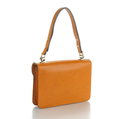 Gucci Calfskin Medium 1973 Shoulder Flap Bag Orange 3 of 9