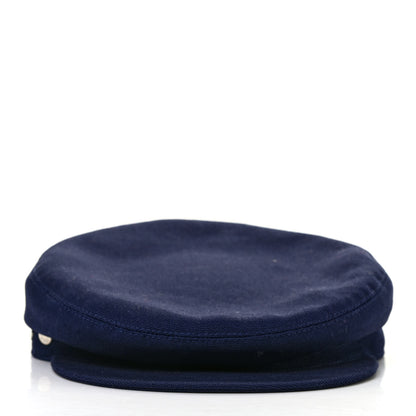 Hermes Cotton Womens Vauban Cap 58 Marine 3 of 8