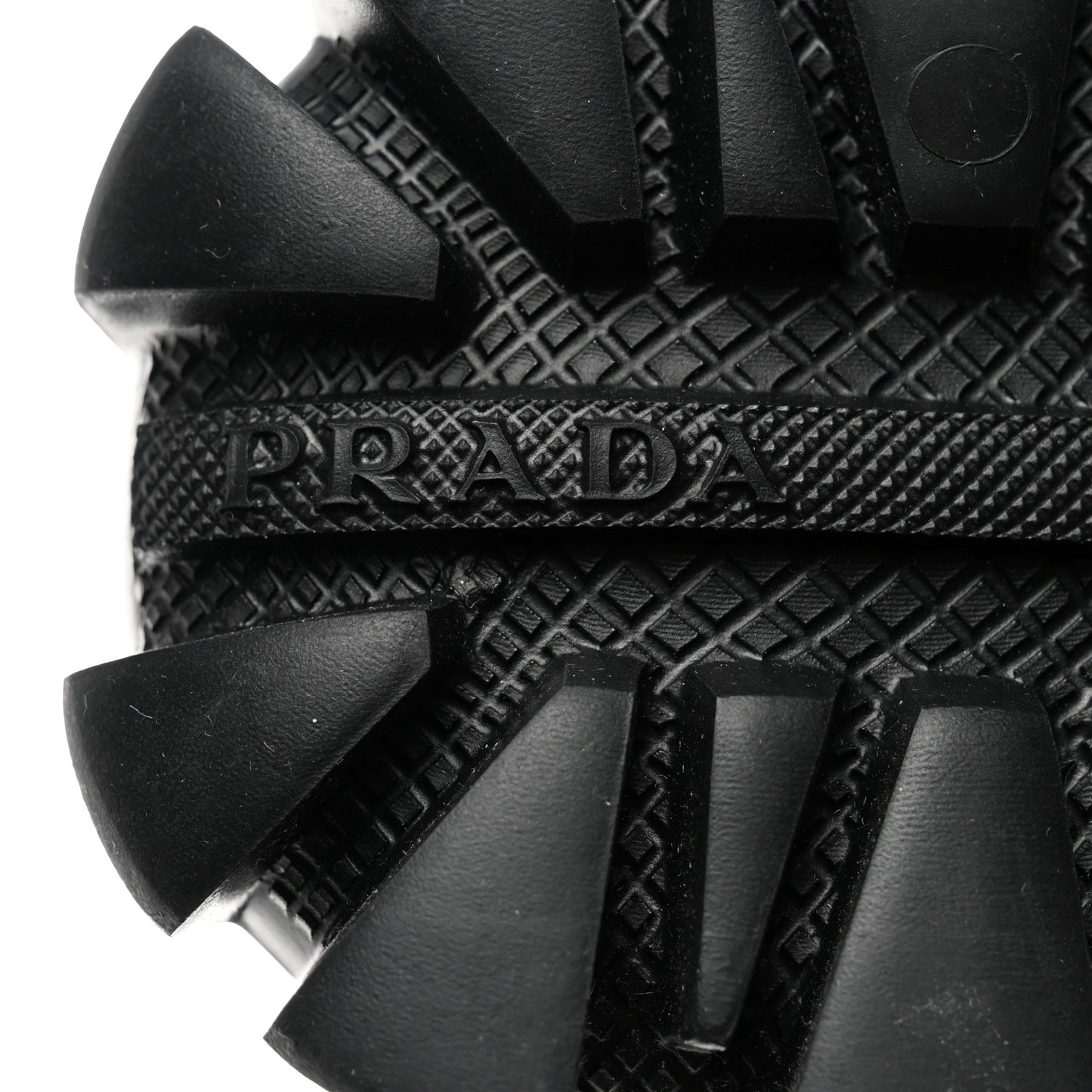 Nappa Logo Embossed Thunder Sole 50mm Sport Sandals 36 Black
