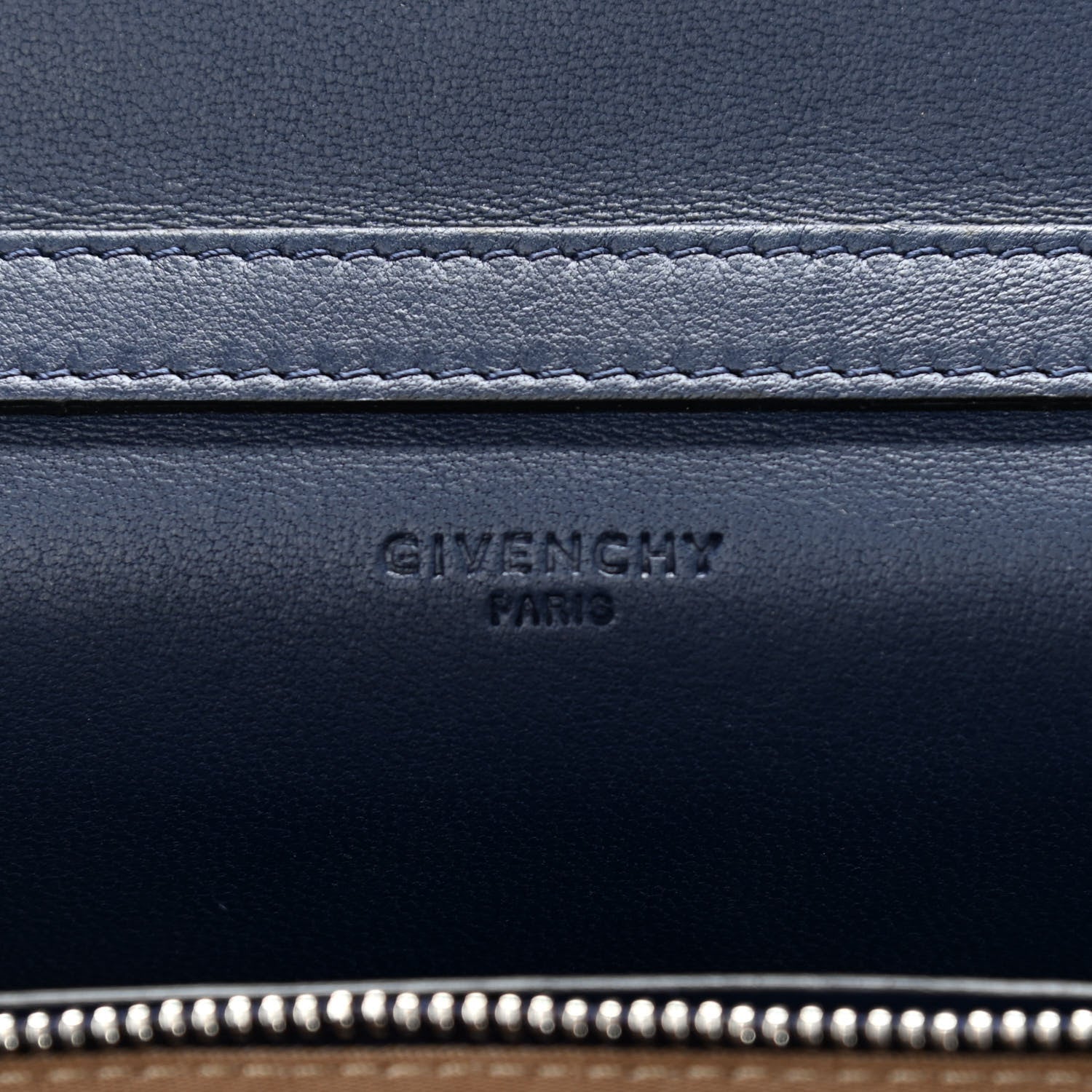 Givenchy Sugar Goatskin Pandora Chain Wallet Navy 6 of 11