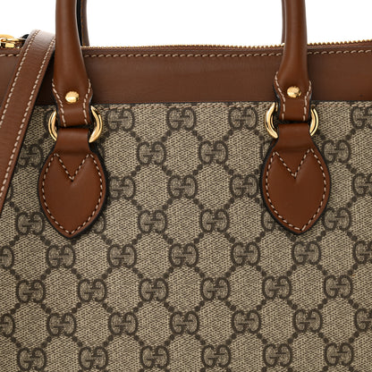 Gucci GG Supreme Monogram Mini Zip Top Tote Beige Tuscany 8 of 13