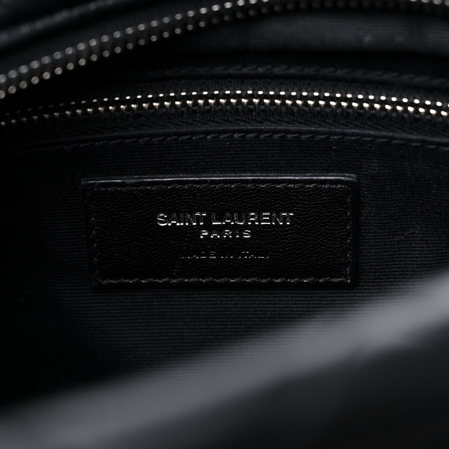 Calfskin Y Quilted Monogram Small Loulou Bowling Bag Black