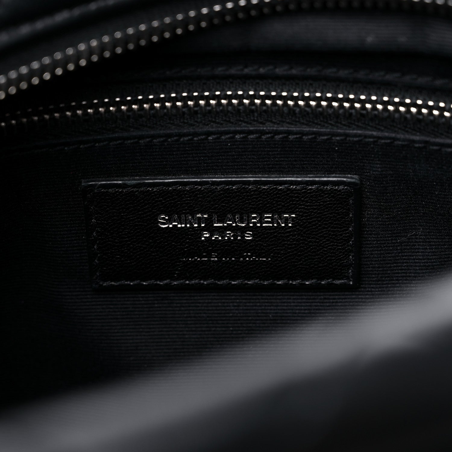 Saint Laurent Calfskin Y Quilted Monogram Small Loulou Bowling Bag Black 6 of 11