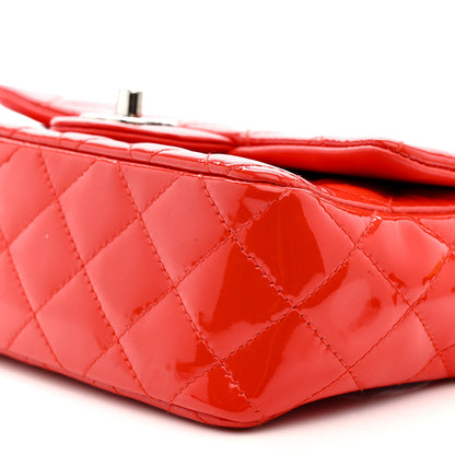 Chanel Patent Calfskin Quilted Mini Rectangular Flap Red 10 of 11