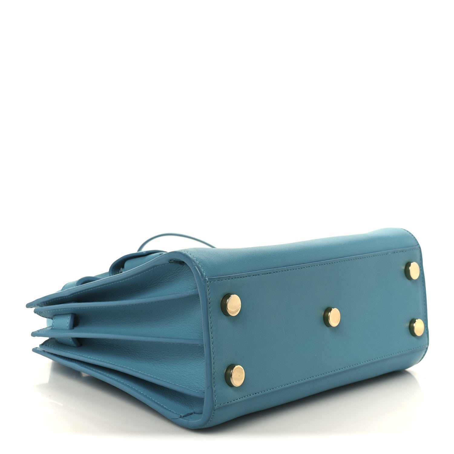 Saint Laurent Calfskin Nano Sac De Jour Turquoise 4 of 12
