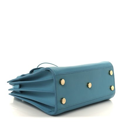 Saint Laurent Calfskin Nano Sac De Jour Turquoise 4 of 12
