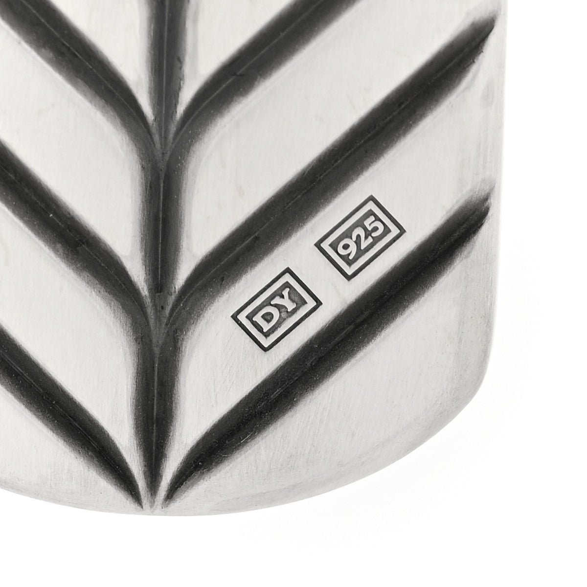 David Yurman Sterling Silver Pietersite 42mm Dog Tag Pendant 4 of 4