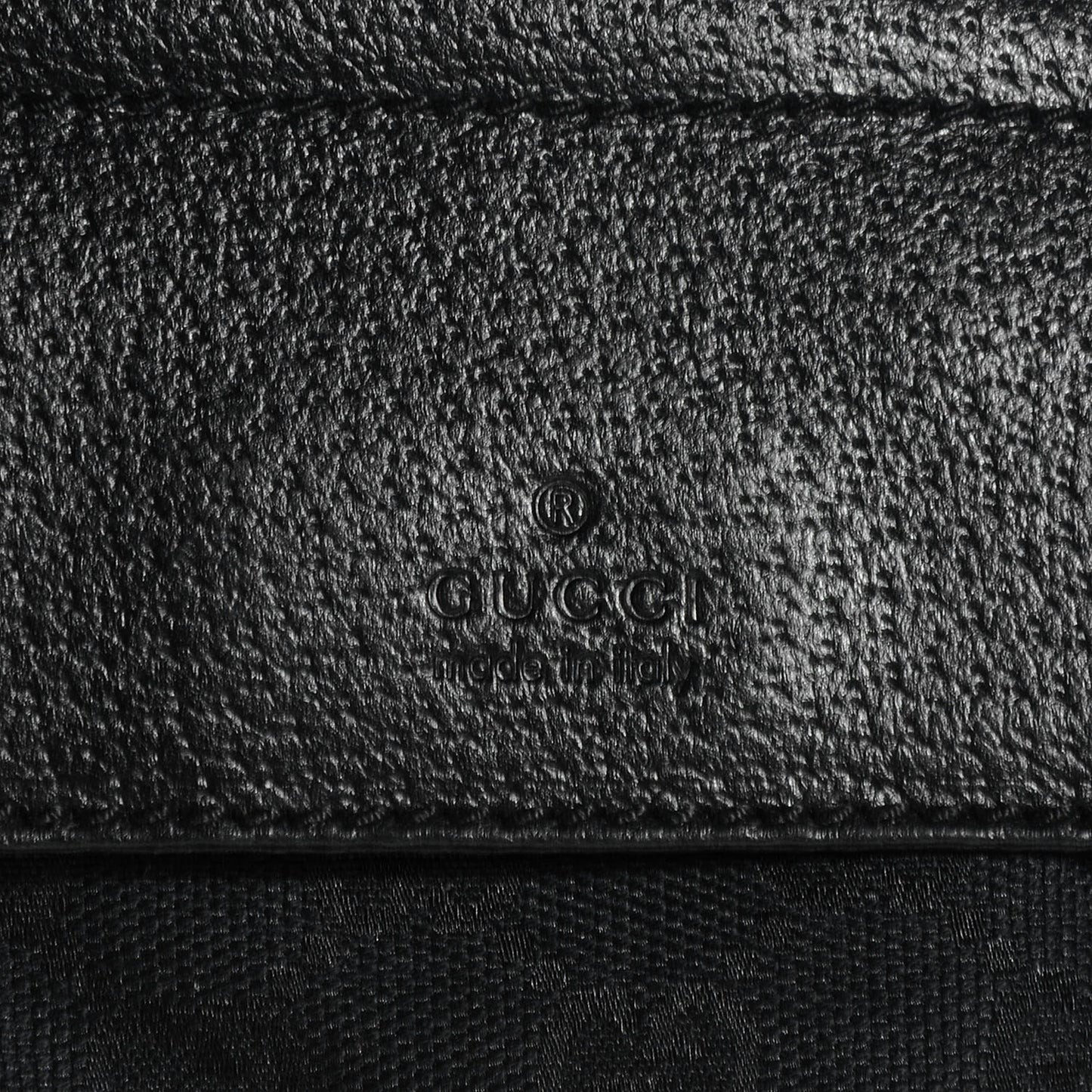 GG Monogram Double Pocket Belt Bag Black