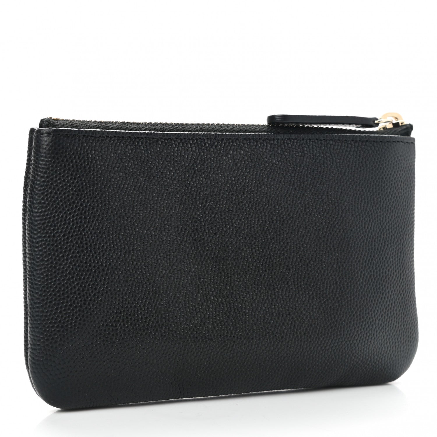 Chanel Caviar Studded Deauville Cosmetic Pouch Black 3 of 8