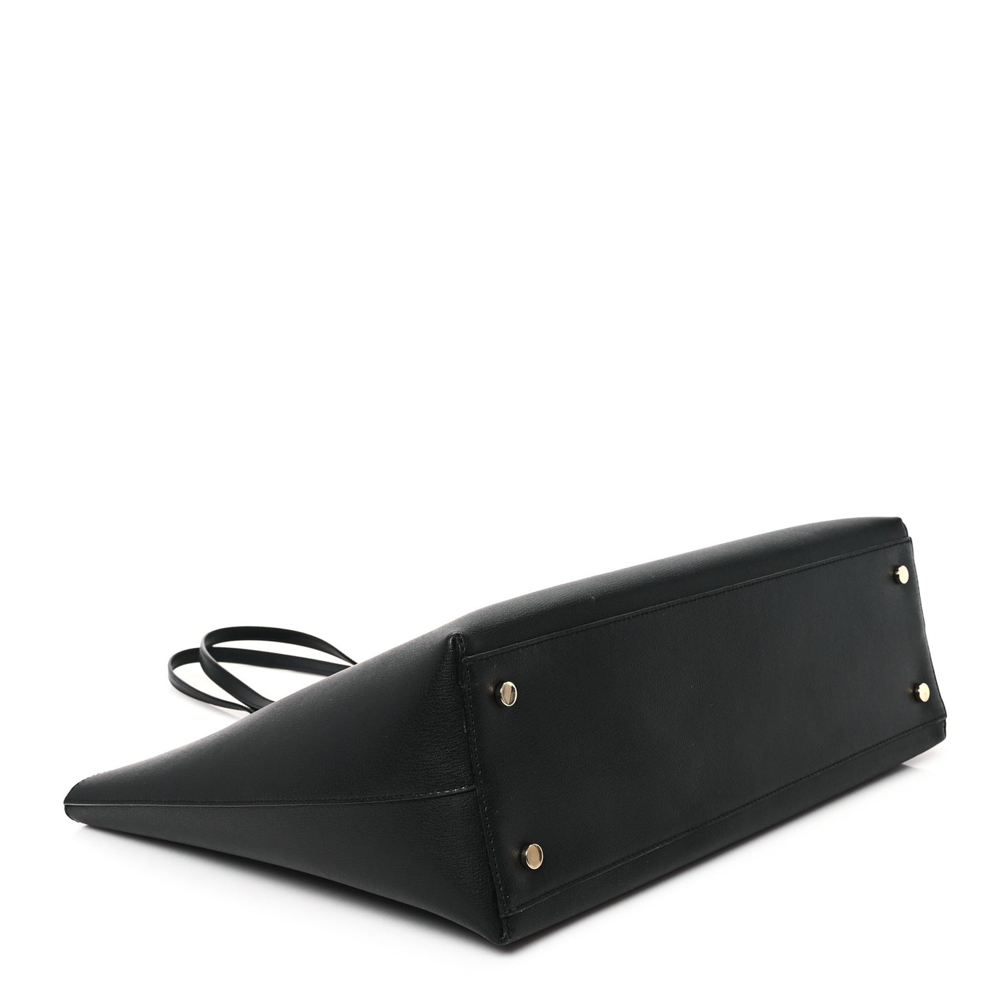 Grainy Calfskin Nine2Five East West Tote  Black