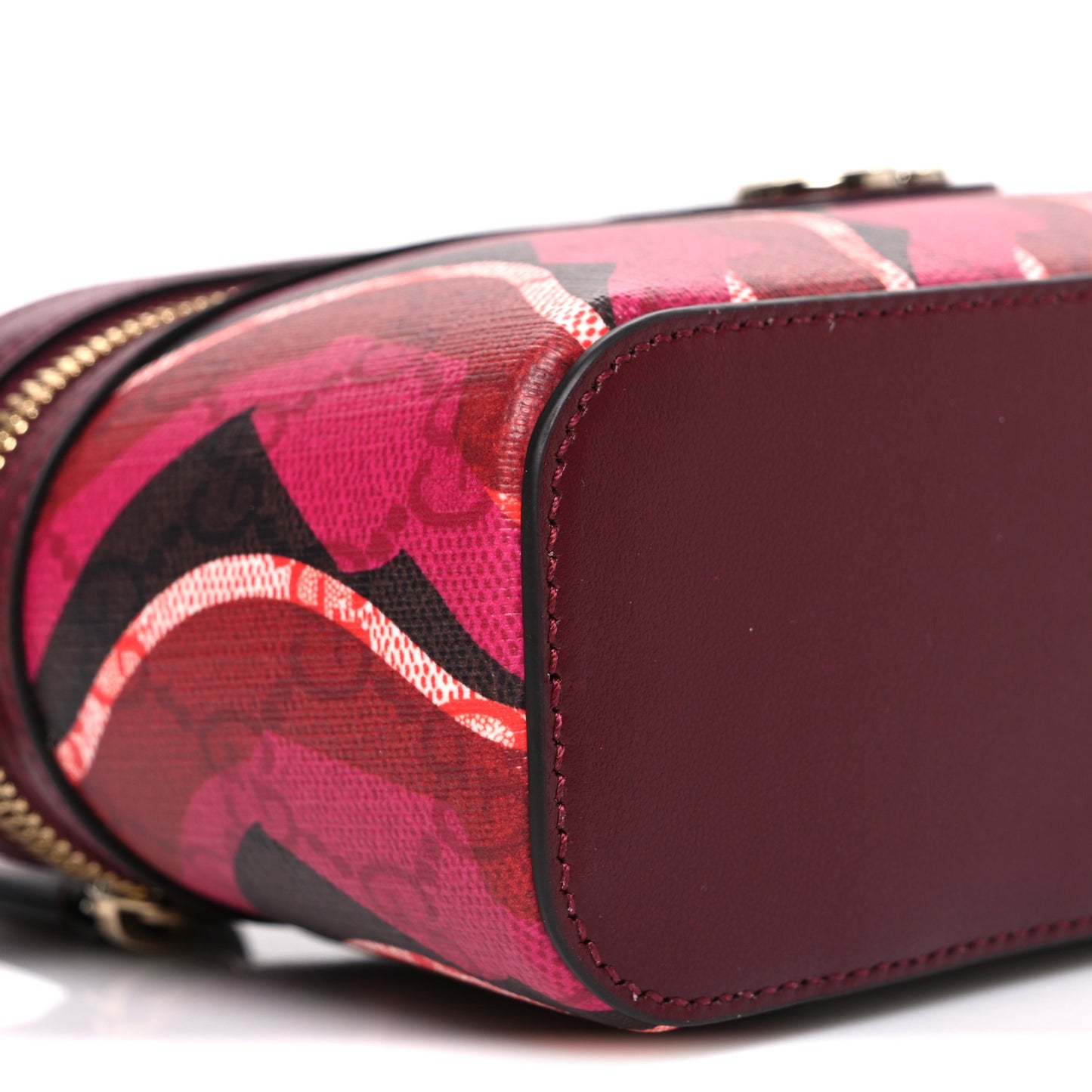 GG Supreme Monogram Canvas Lunar New Year Shoulder Bag  Red Pink Multicolor